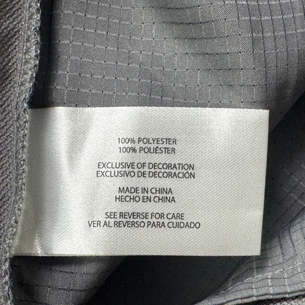 Banana Republic Mens Gray Flat Front Performance Pants 40x30 New 1557516